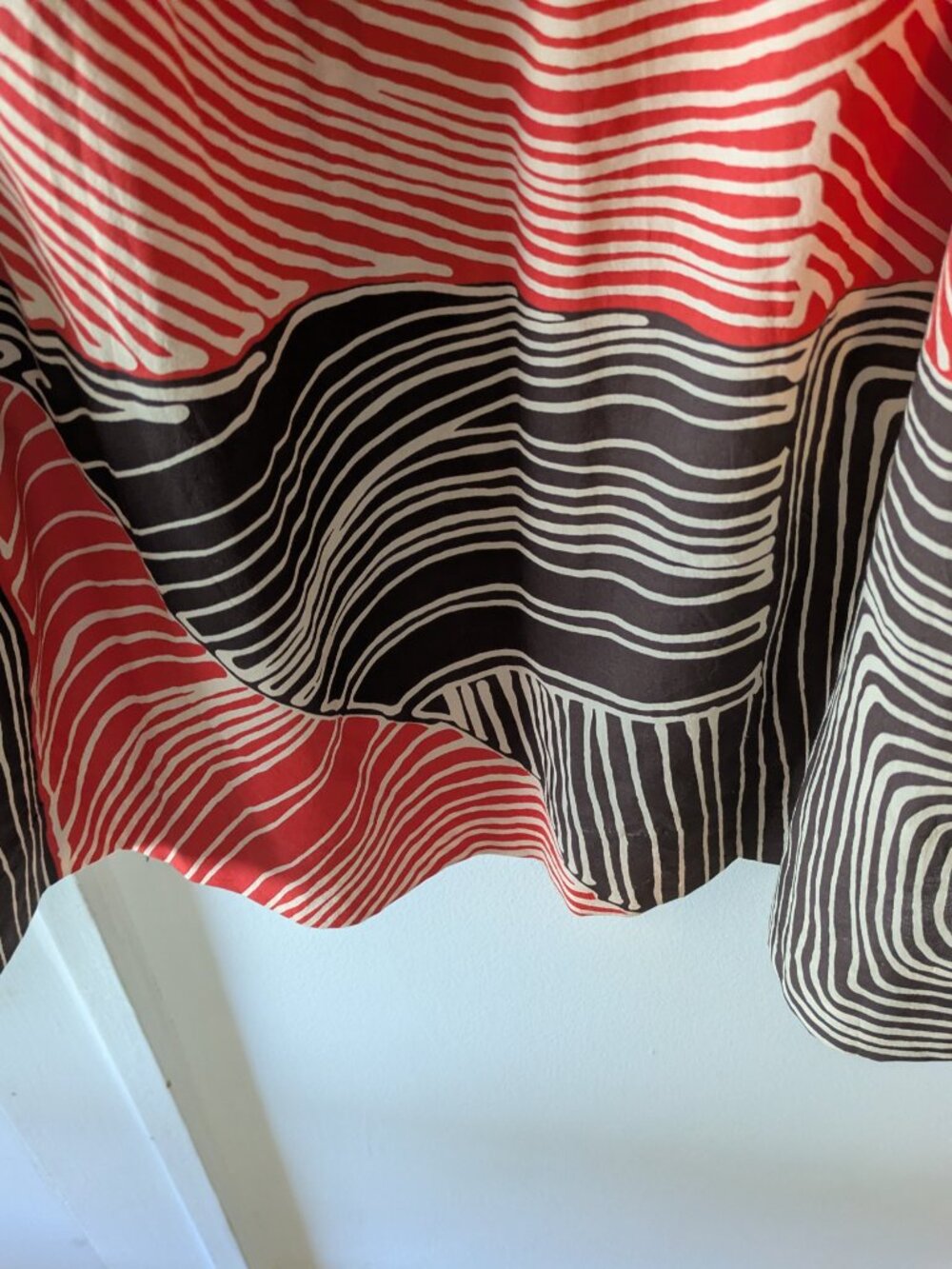 Anthropologie We Love Vera "Study of Shapes" Brown Red Halter Dress - Picture 12 of 16